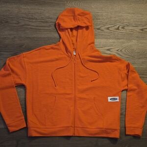 Old Navy Vibrant Orange Zip-Up Hoodie